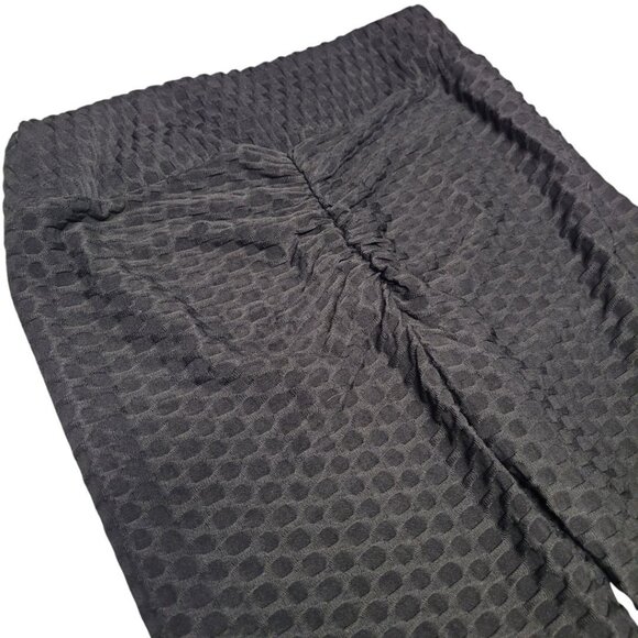 Stella Luce Booty Leggings Black Stretch Womens Medium Quilted - Picture 4 of 7